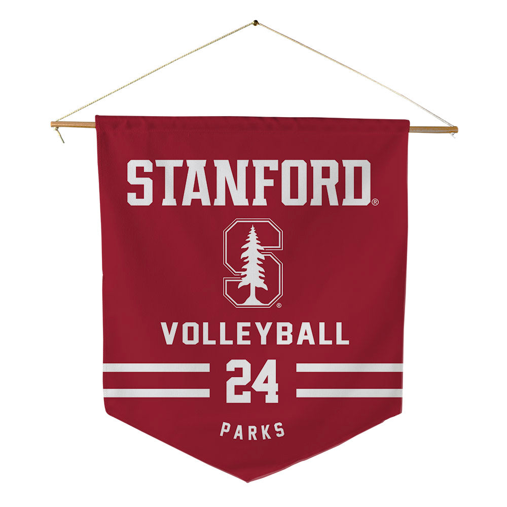 Stanford - NCAA Women's Volleyball : Logan Parks - Pennant - 18" x 21"-0
