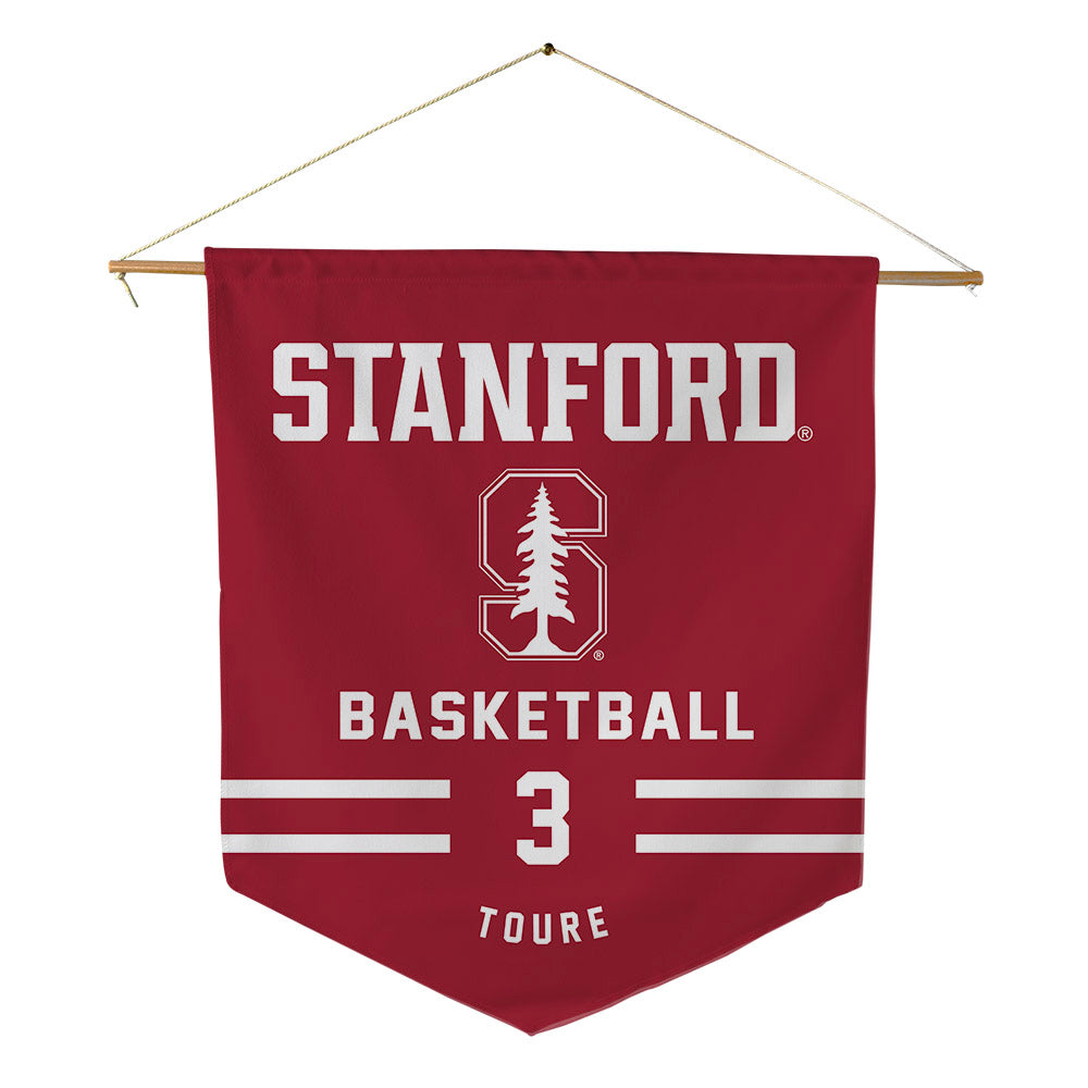 Stanford - NCAA Men's Basketball : Tallis Toure - Pennant - 18" x 21"-0