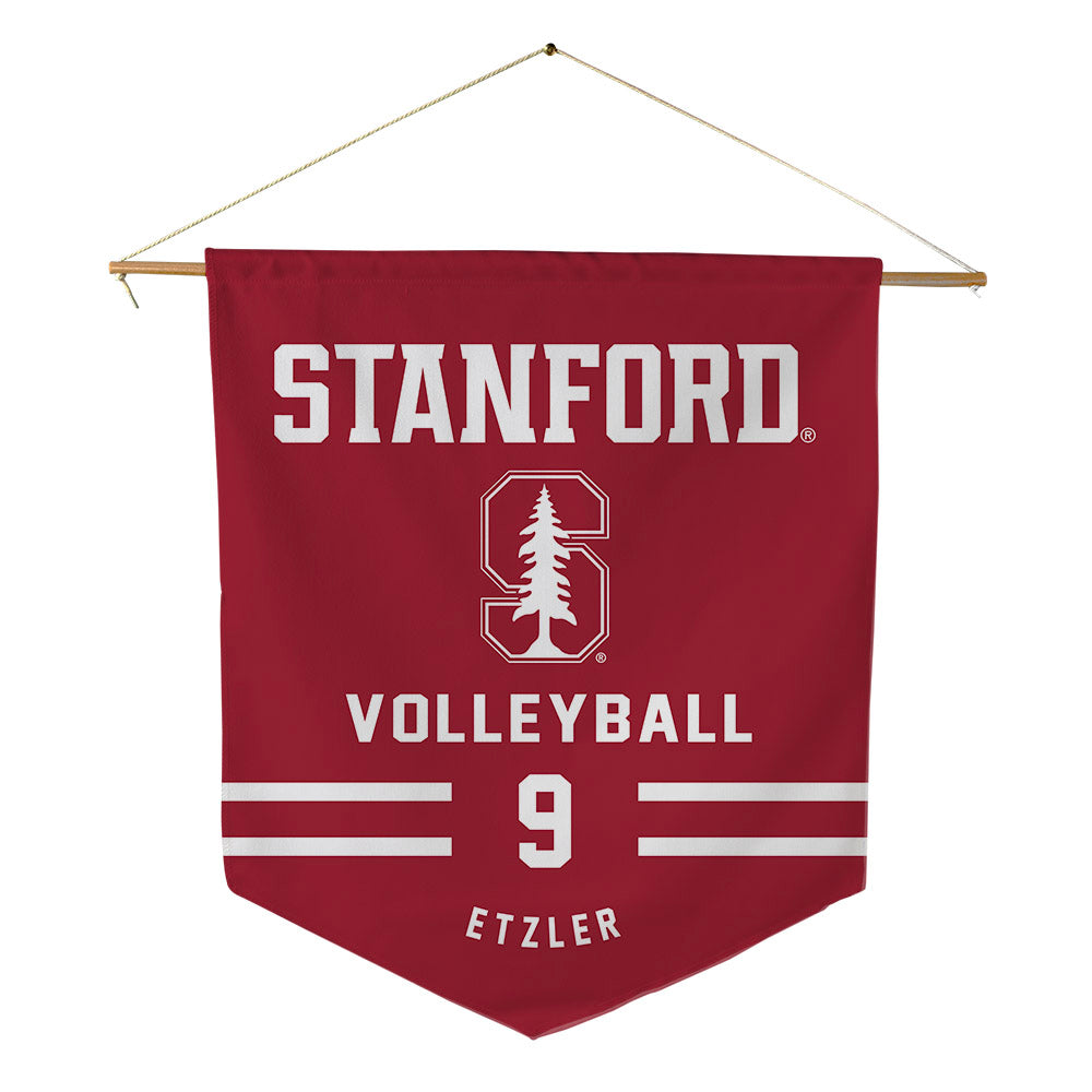 Stanford - NCAA Women's Volleyball : Spencer Etzler - Pennant - 18" x 21"-0
