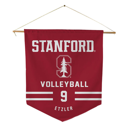 Stanford - NCAA Women's Volleyball : Spencer Etzler - Pennant - 18" x 21"-0