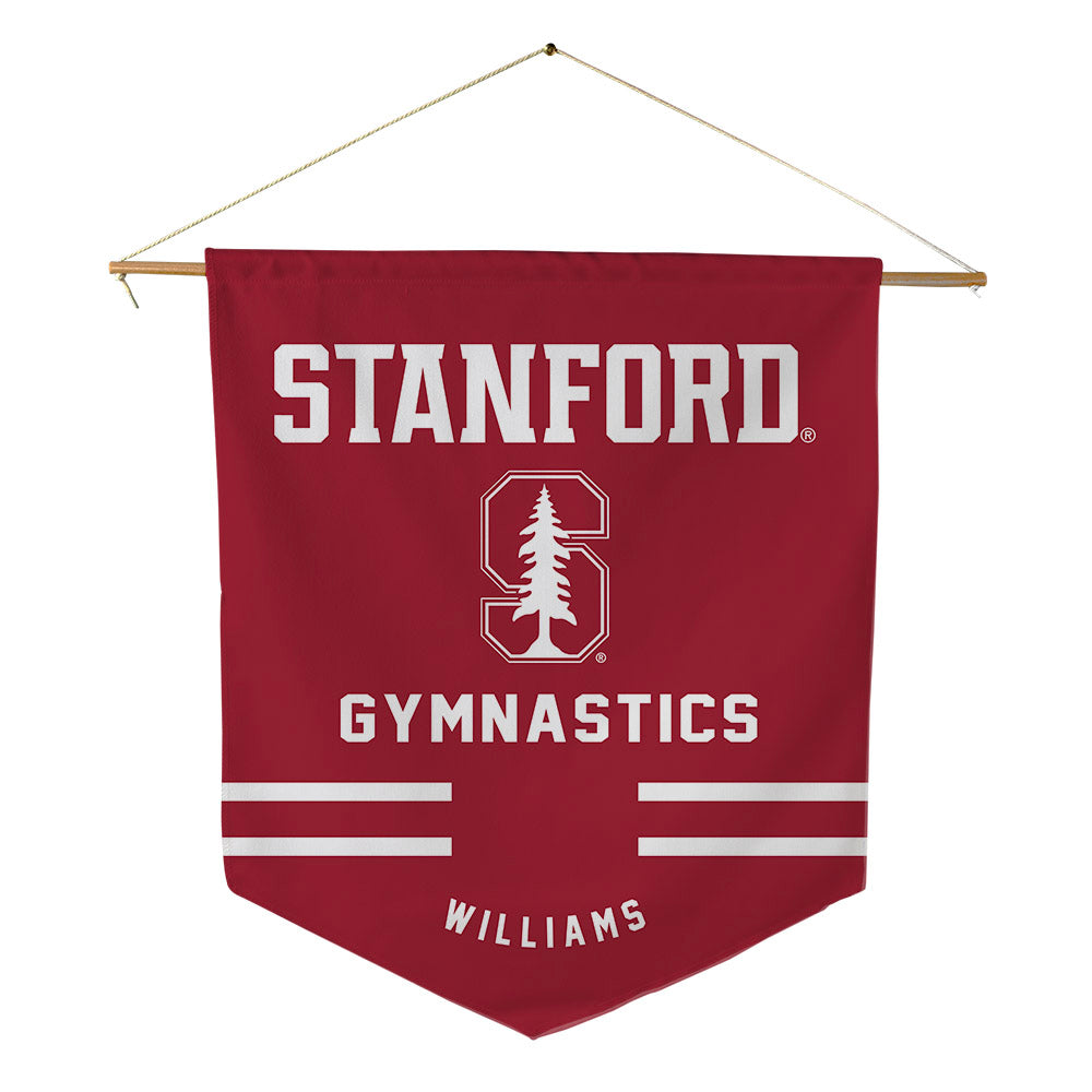 Stanford - NCAA Women's Gymnastics : Jennifer Williams - Pennant - 18" x 21"-0