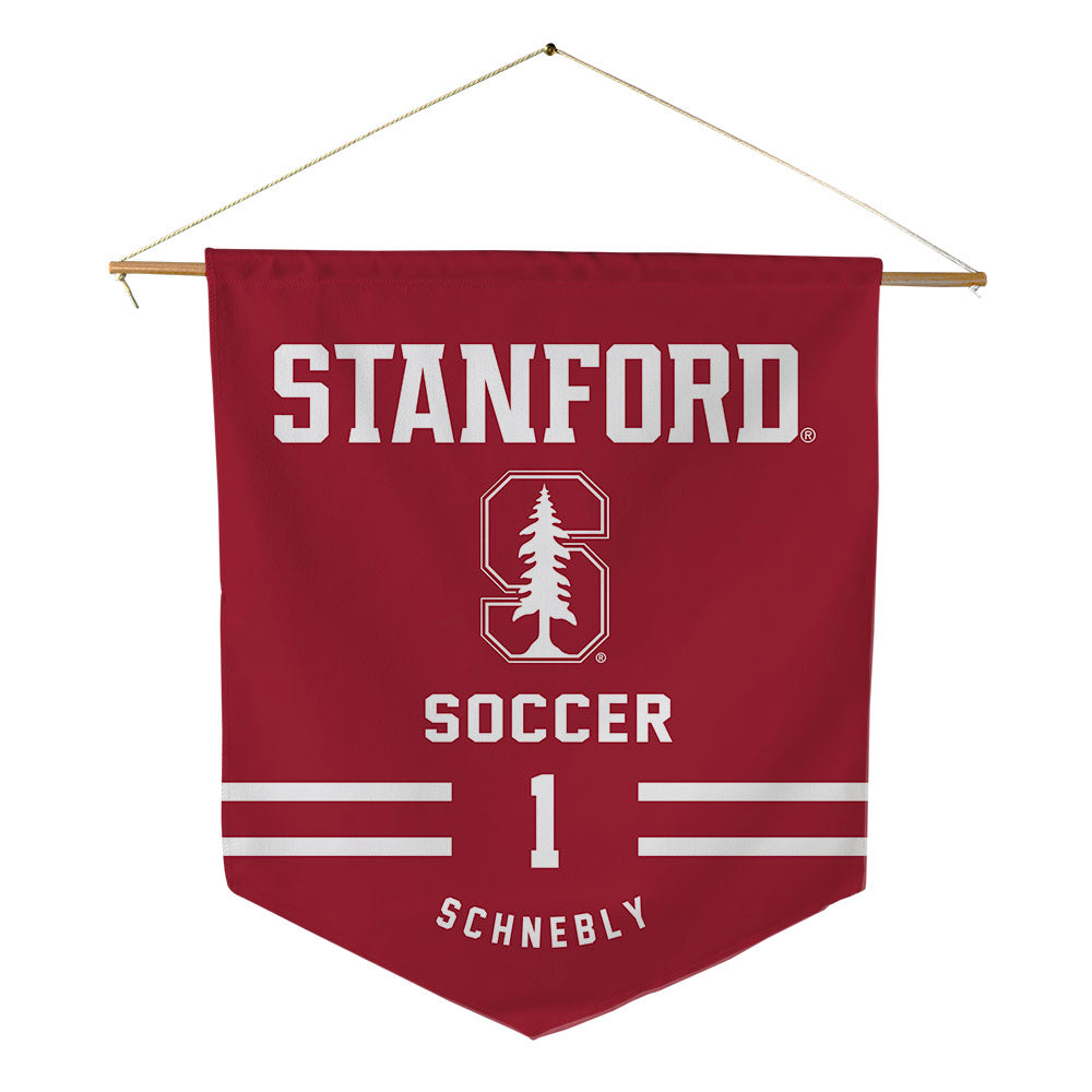 Stanford - NCAA Men's Soccer : Rowan Schnebly - Pennant - 18" x 21"-0
