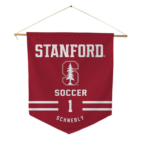 Stanford - NCAA Men's Soccer : Rowan Schnebly - Pennant - 18" x 21"-0