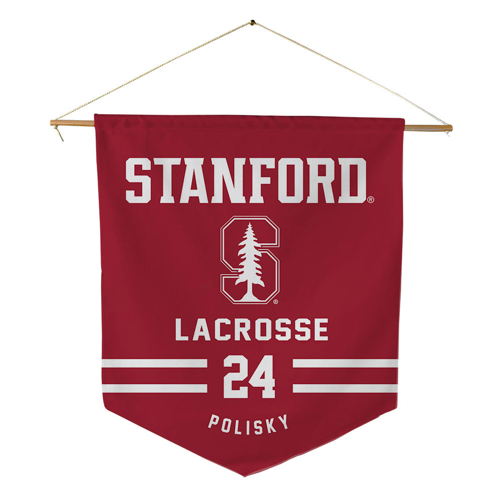 Stanford - NCAA Women's Lacrosse : Aliya Polisky - Pennant - 18" x 21"-0