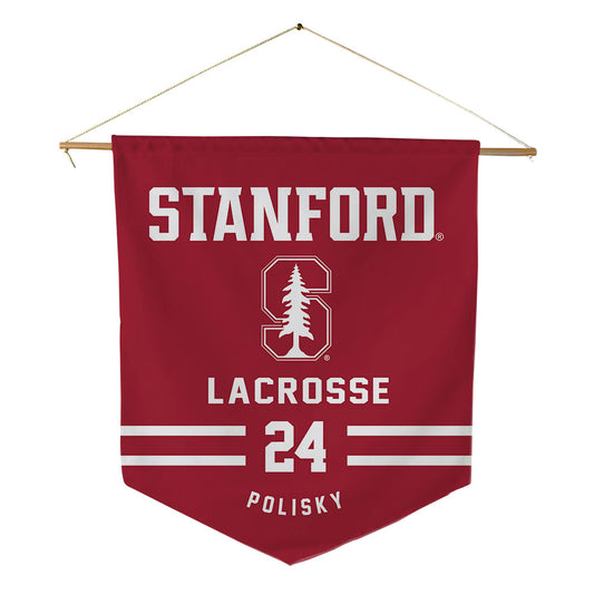Stanford - NCAA Women's Lacrosse : Aliya Polisky - Pennant - 18" x 21"-0