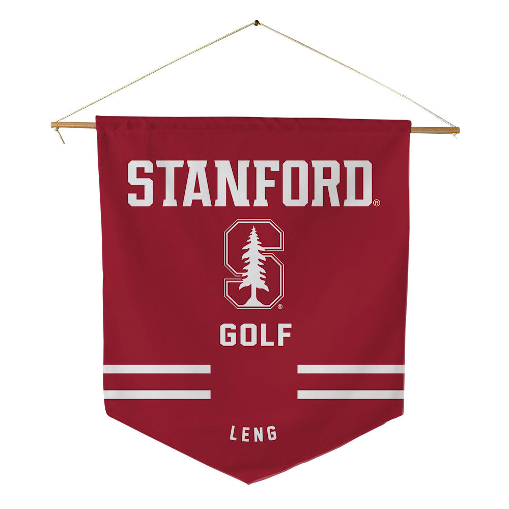 Stanford - NCAA Men's Golf : Jay Leng - Pennant - 18" x 21"-0