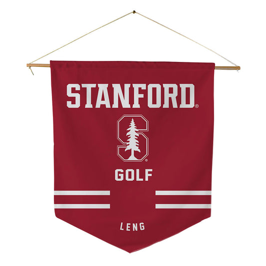 Stanford - NCAA Men's Golf : Jay Leng - Pennant - 18" x 21"-0