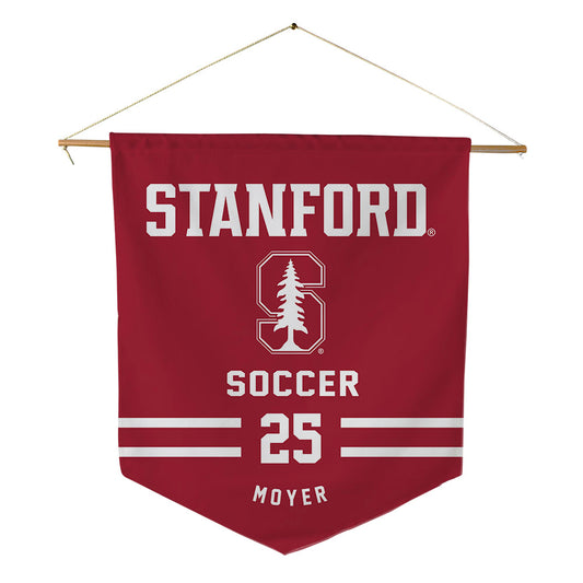 Stanford - NCAA Men's Soccer : Joe Moyer - Pennant - 18" x 21"-0