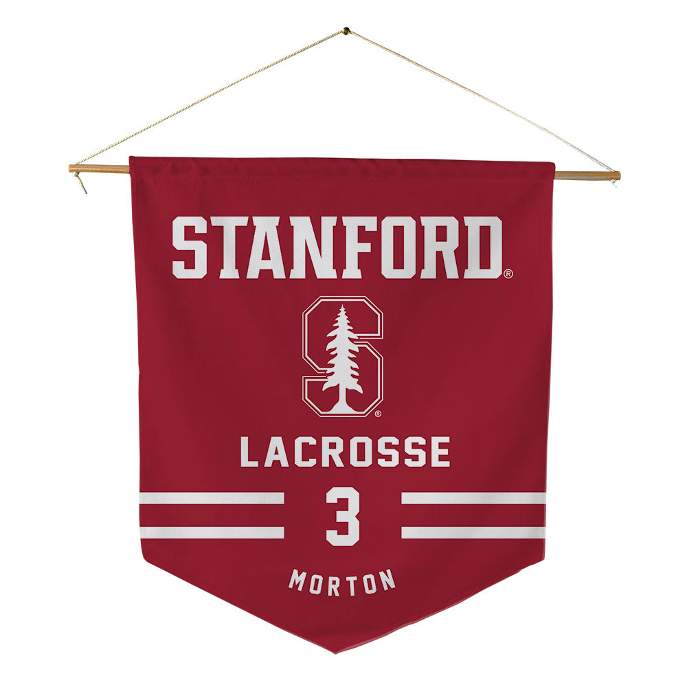 Stanford - NCAA Women's Lacrosse : Ella Morton - Pennant - 18" x 21"-0