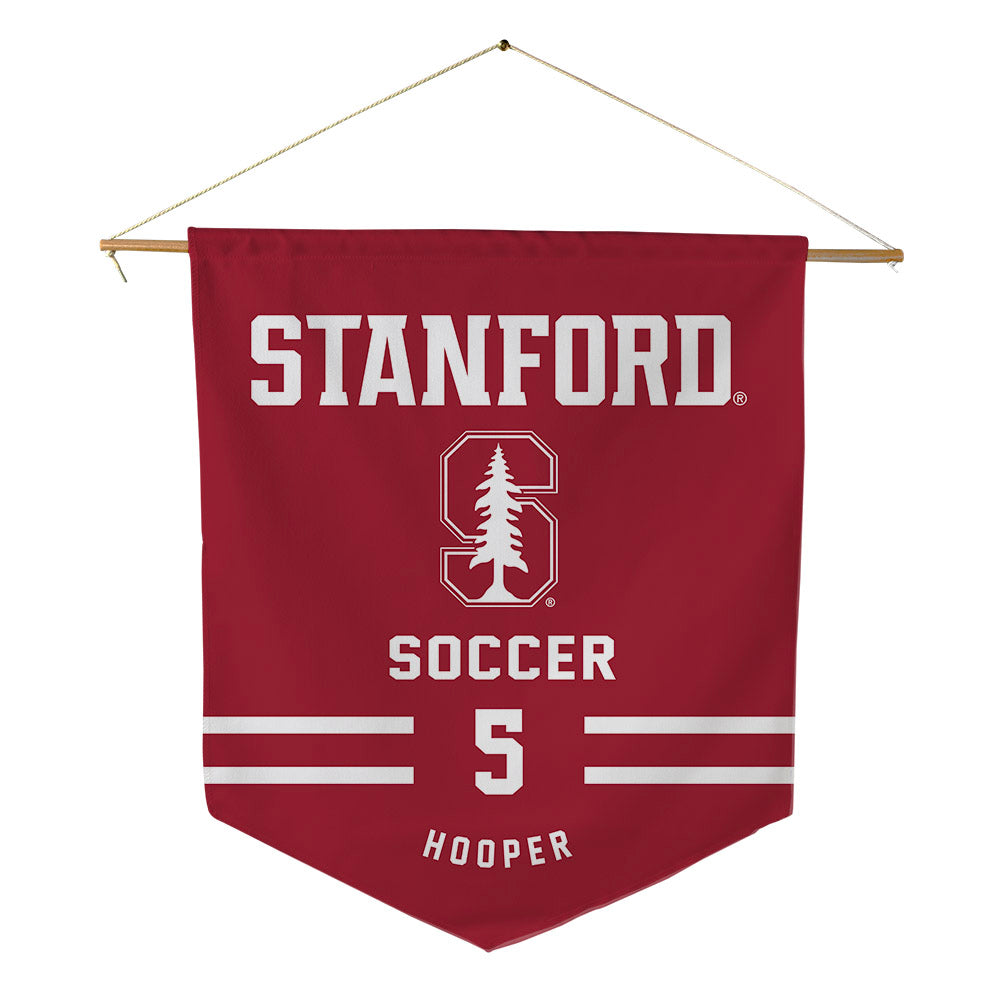 Stanford - NCAA Men's Soccer : Dylan Hooper - Pennant - 18" x 21"-0