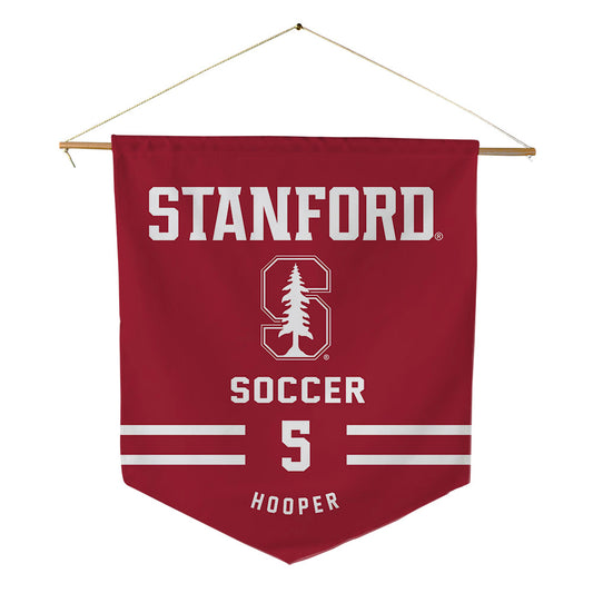 Stanford - NCAA Men's Soccer : Dylan Hooper - Pennant - 18" x 21"-0
