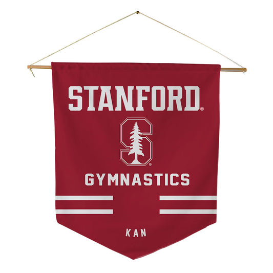 Stanford - NCAA Men's Gymnastics : Maksim Kan - Pennant - 18" x 21"-0