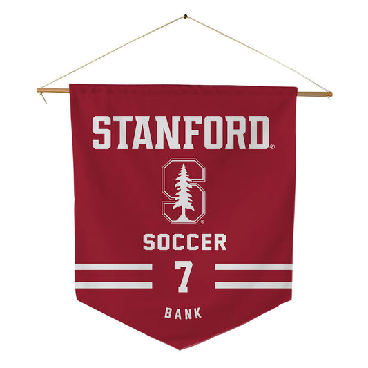 Stanford - NCAA Men's Soccer : Fletcher Bank - Pennant - 18" x 21"-0
