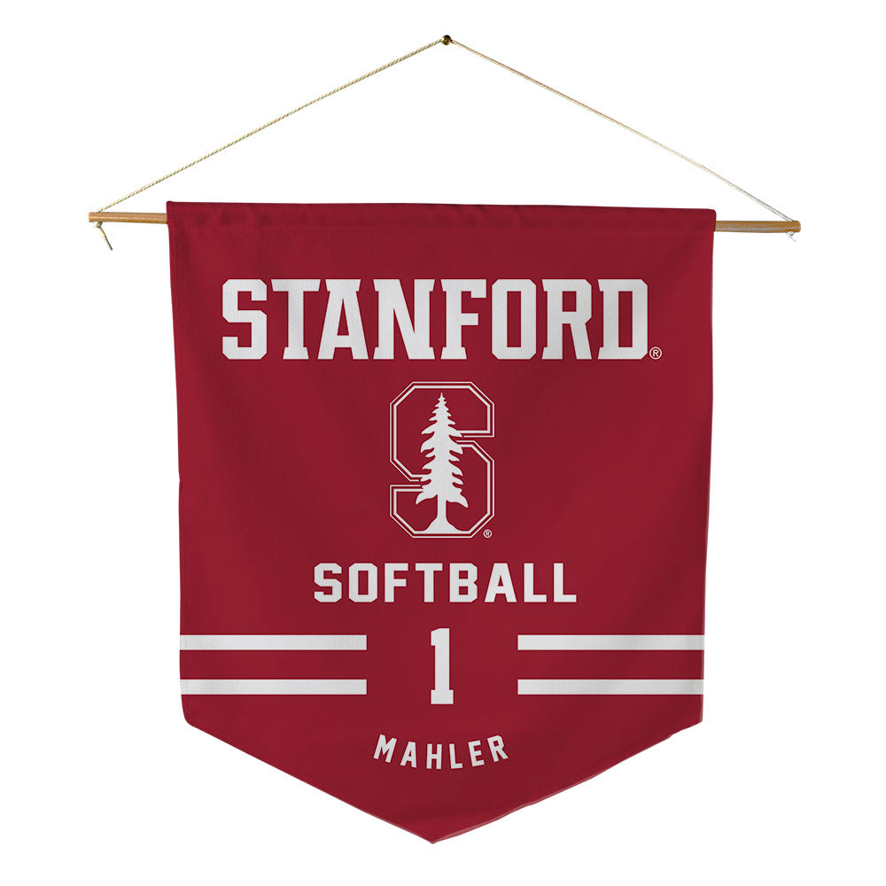 Stanford - NCAA Softball : River Mahler - Pennant - 18" x 21"-0