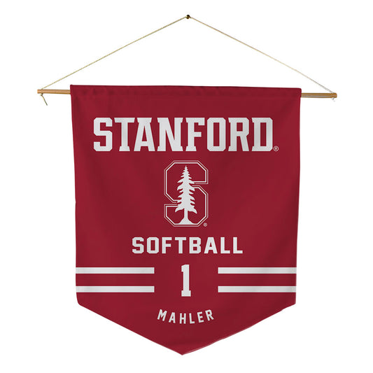 Stanford - NCAA Softball : River Mahler - Pennant - 18" x 21"-0