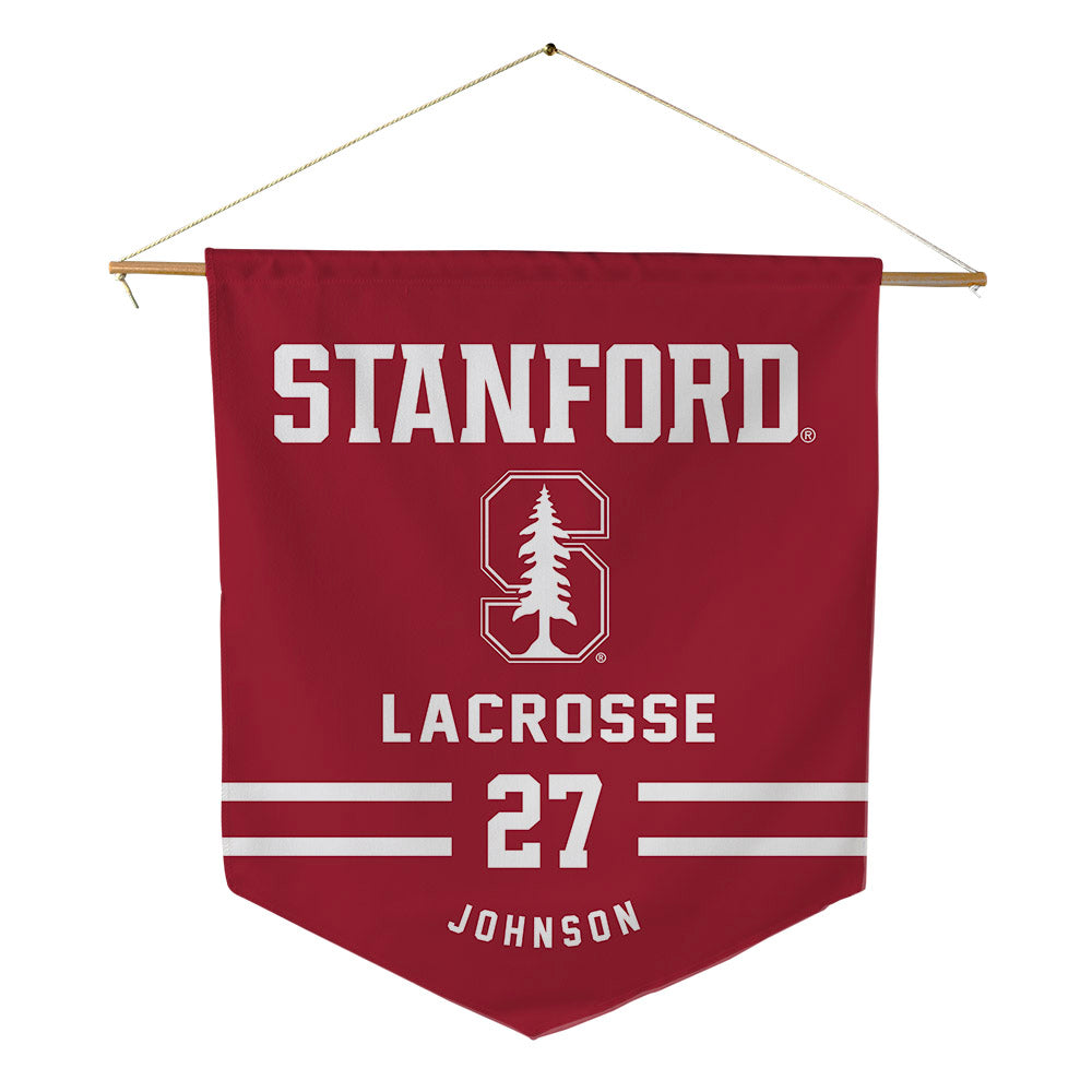 Stanford - NCAA Women's Lacrosse : Ellie Johnson - Pennant - 18" x 21"-0