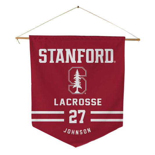 Stanford - NCAA Women's Lacrosse : Ellie Johnson - Pennant - 18" x 21"-0