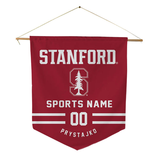 Stanford - NCAA Softball : Zoe Prystajko - Pennant - 18" x 21"-0