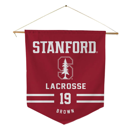 Stanford - NCAA Women's Lacrosse : Emma Brown - Pennant - 18" x 21"-0