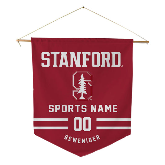 Stanford - NCAA Football : Gavin Geweniger - Pennant - 18" x 21"-0