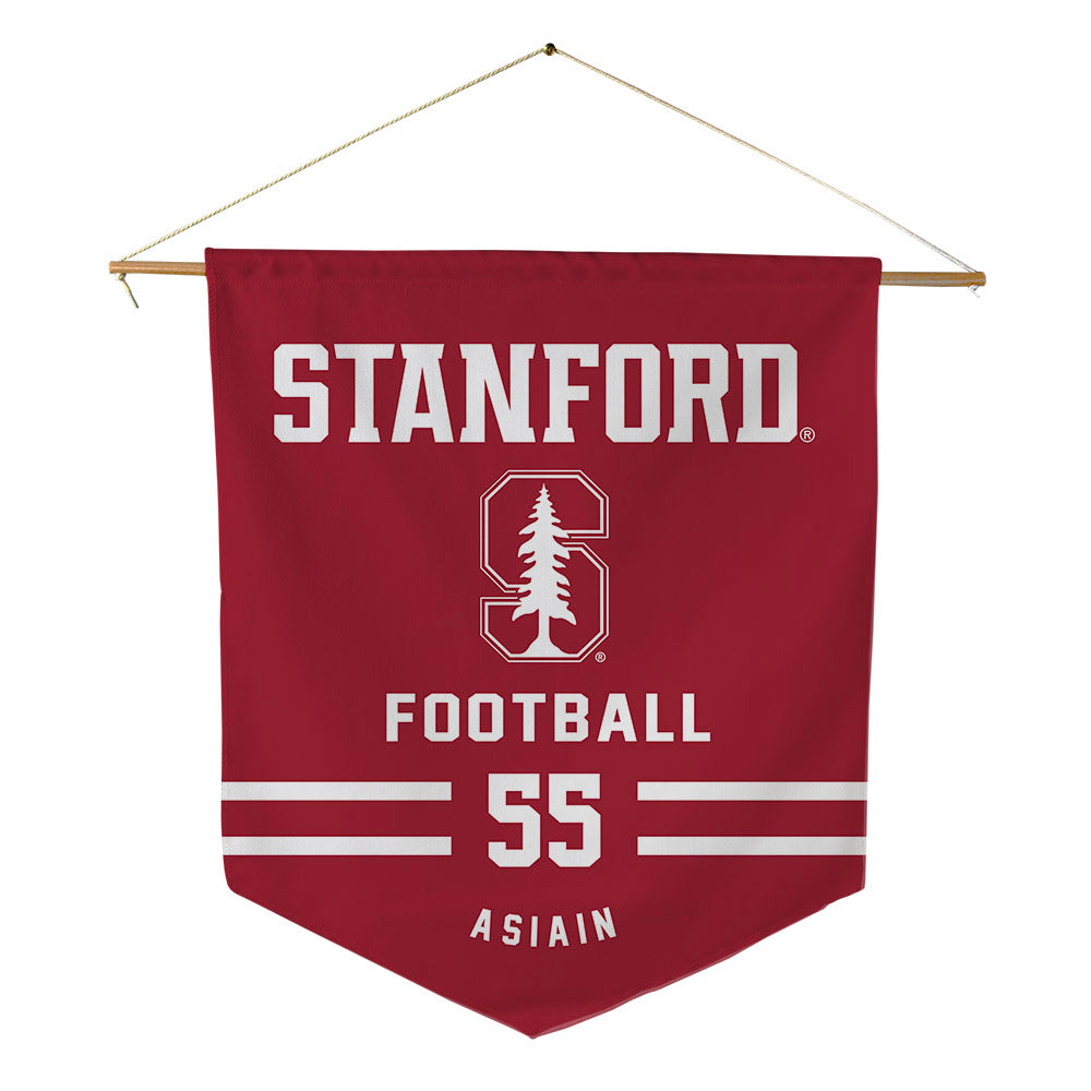 Stanford - NCAA Football : Joe Asiain - Pennant - 18" x 21"-0