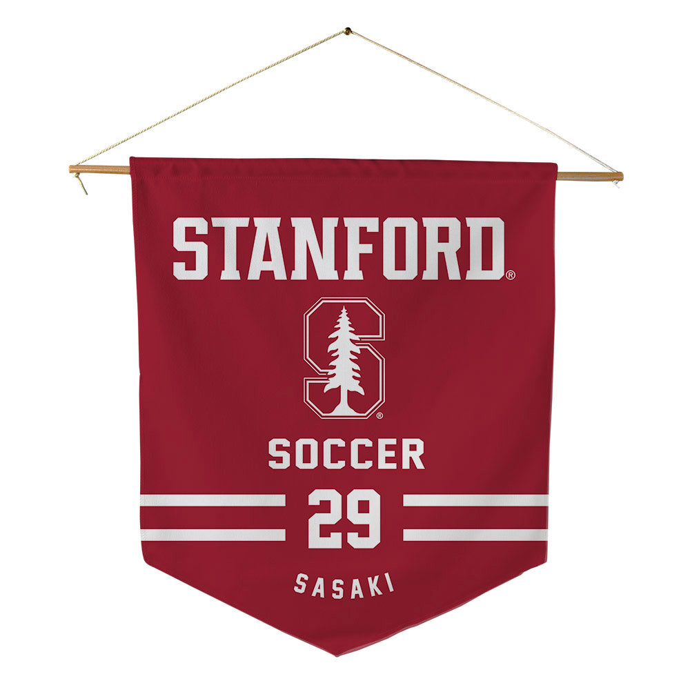 Stanford - NCAA Men's Soccer : Takashi Sasaki - Pennant - 18" x 21"-0