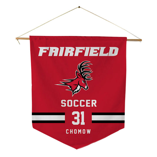 Fairfield - NCAA Men's Soccer : Evan Chomow - Pennant - 18" x 21"-0