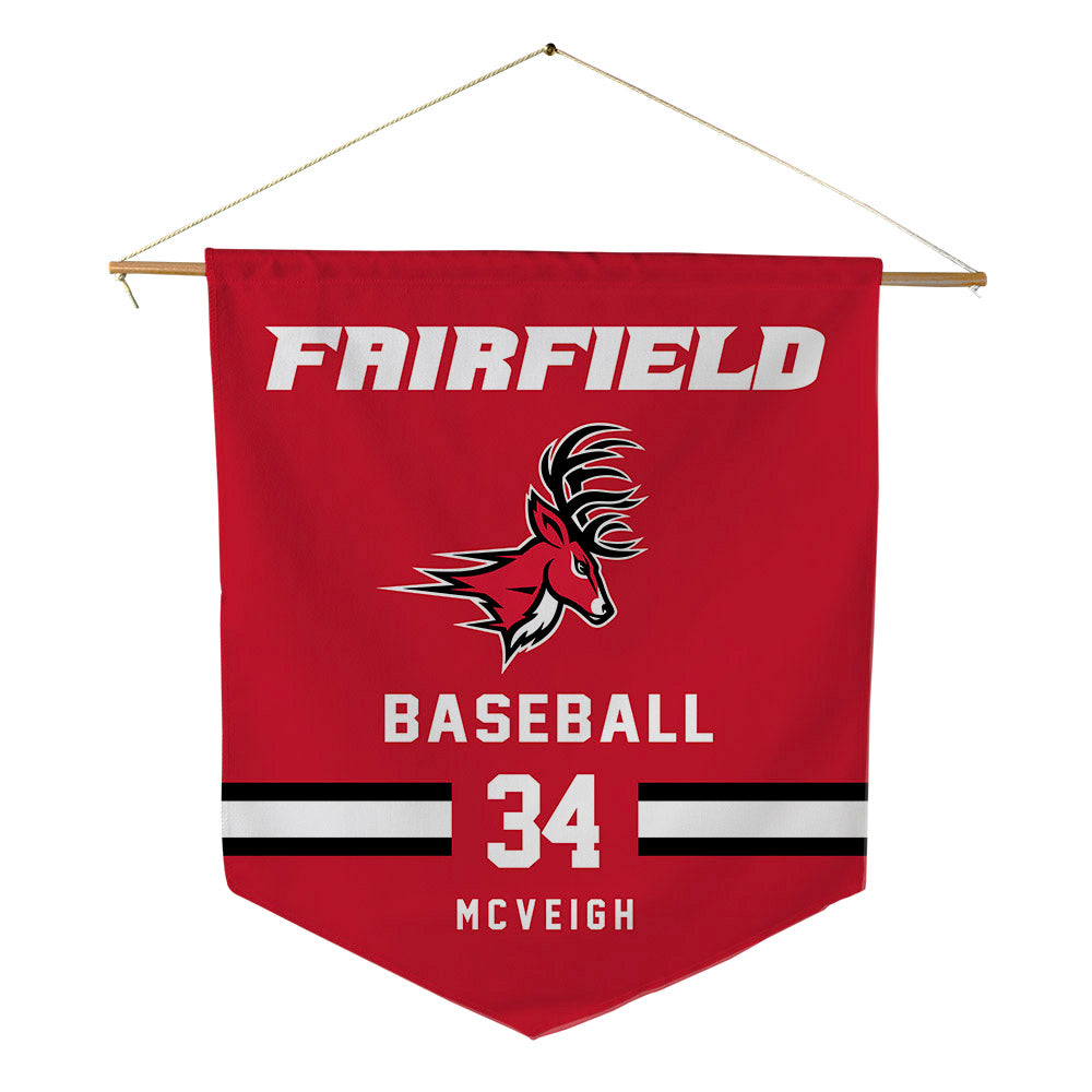 Fairfield - NCAA Baseball : Colin McVeigh - Pennant - 18" x 21"-0