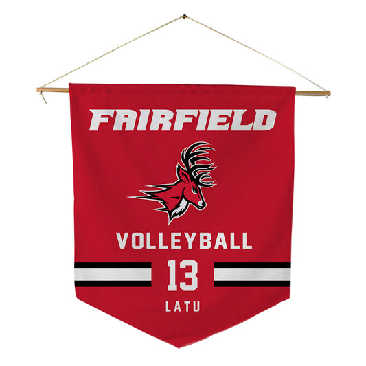 Fairfield - NCAA Women's Volleyball : Haililani Latu - Pennant - 18" x 21"-0