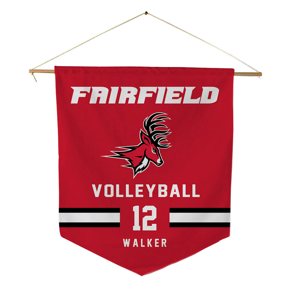 Fairfield - NCAA Women's Volleyball : Maya Walker - Pennant - 18" x 21"-0