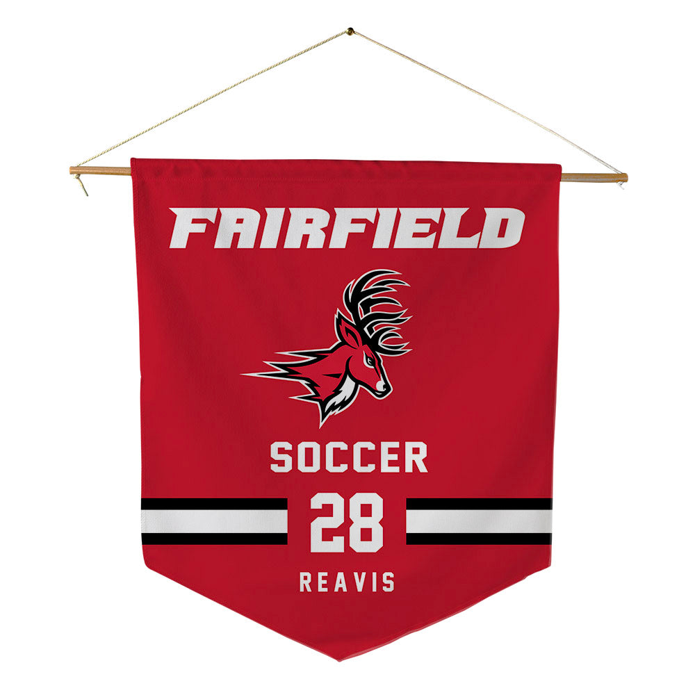 Fairfield - NCAA Men's Soccer : Tyler Reavis - Pennant - 18" x 21"-0
