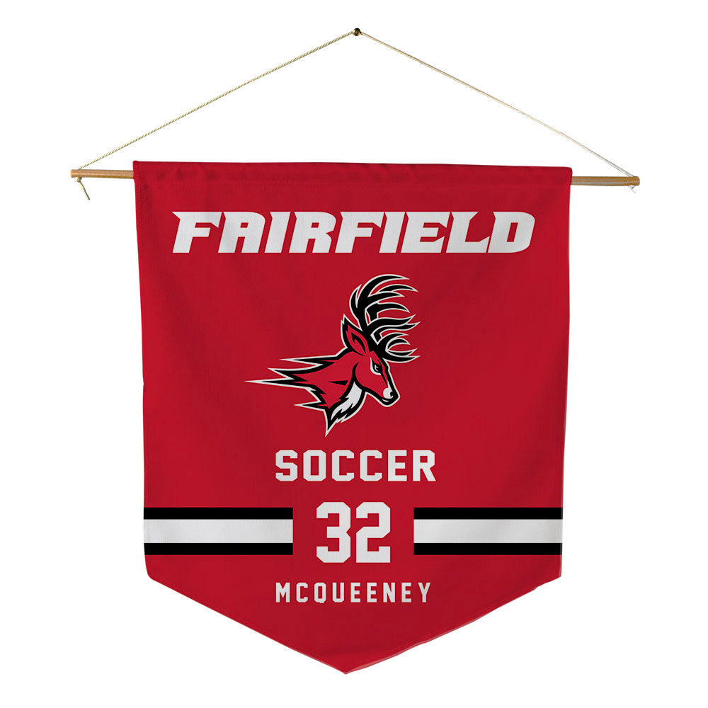 Fairfield - NCAA Women's Soccer : Kaitlyn McQueeney - Pennant - 18" x 21"-0