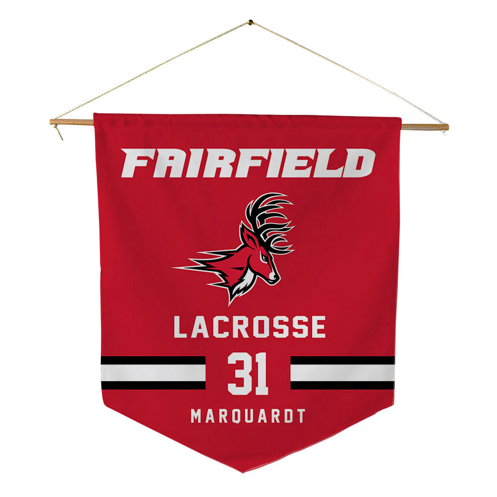 Fairfield - NCAA Women's Lacrosse : Anna Marquardt - Pennant - 18" x 21"-0