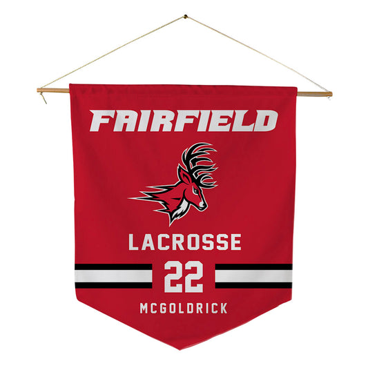 Fairfield - NCAA Men's Lacrosse : PJ McGoldrick Mcgoldrick - Pennant - 18" x 21"-0
