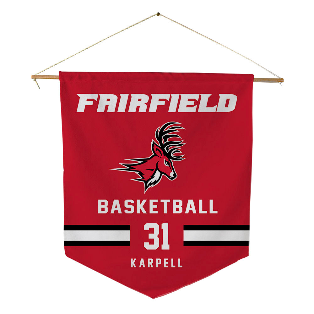 Fairfield - NCAA Women's Basketball : Julia Karpell - Pennant - 18" x 21"-0
