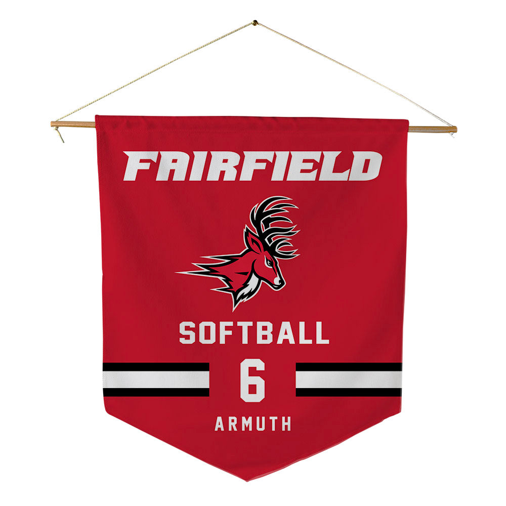 Fairfield - NCAA Softball : Ava Armuth - Pennant - 18" x 21"-0