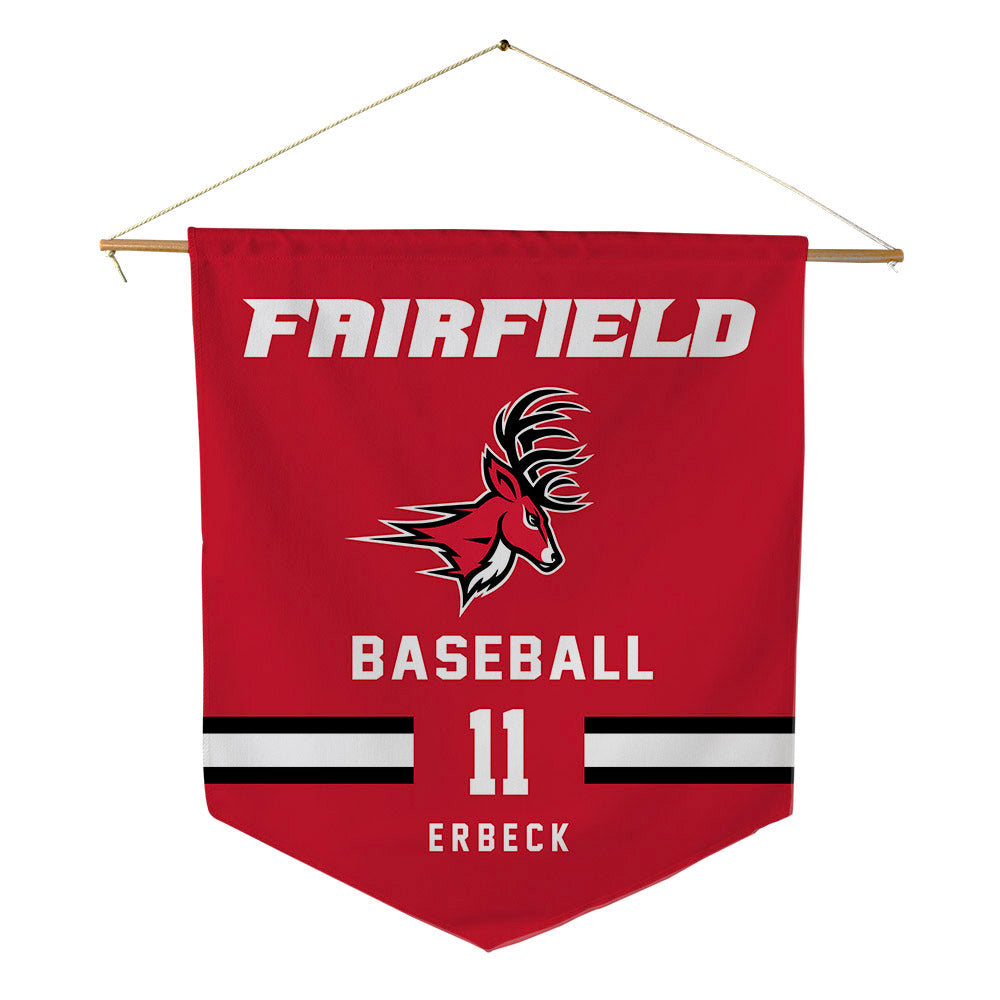Fairfield - NCAA Baseball : Ricky Erbeck - Pennant - 18" x 21"-0