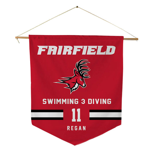 Fairfield - NCAA Men's Swimming & Diving : Tim Regan - Pennant - 18" x 21"-0