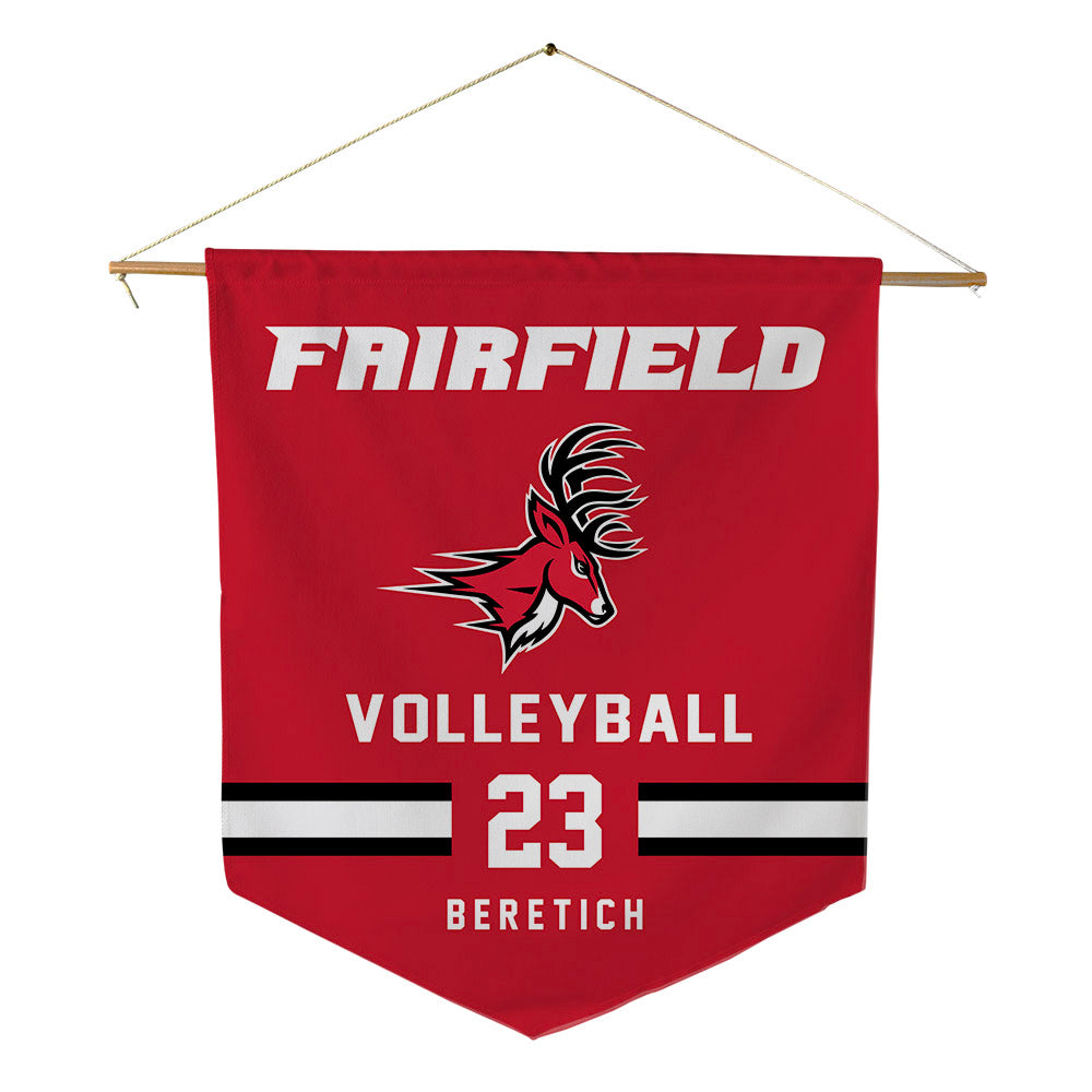 Fairfield - NCAA Women's Volleyball : Emma Beretich - Pennant - 18" x 21"-0