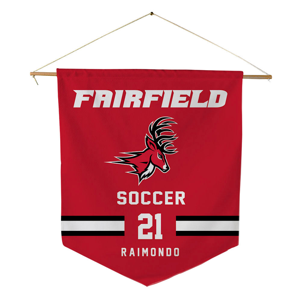 Fairfield - NCAA Men's Soccer : Daniel Raimondo - Pennant - 18" x 21"-0