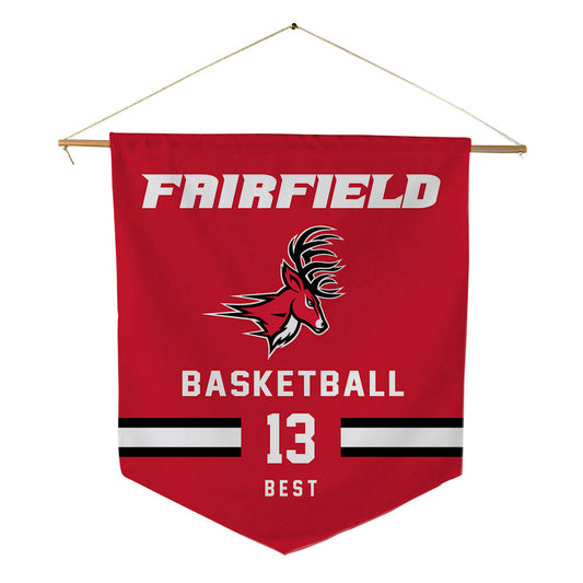 Fairfield - NCAA Men's Basketball : Noah Best - Pennant - 18" x 21"-0