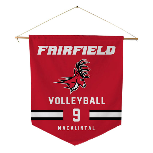 Fairfield - NCAA Women's Volleyball : Nicole Macalintal - Pennant - 18" x 21"-0