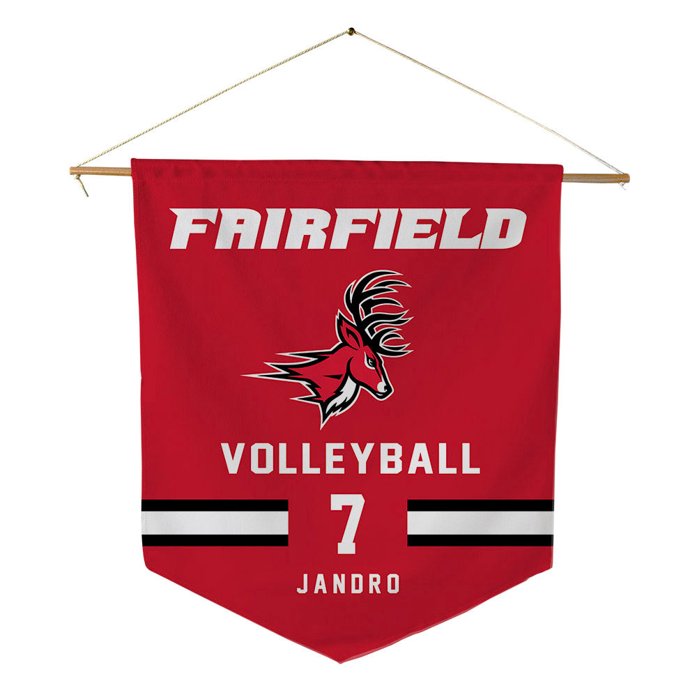 Fairfield - NCAA Women's Volleyball : Abby Jandro - Pennant - 18" x 21"-0