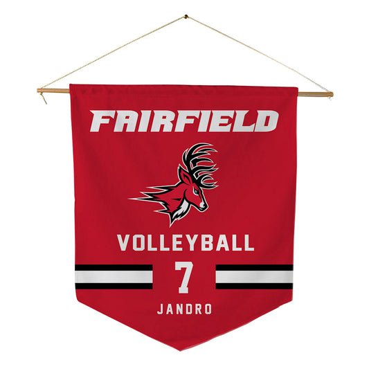 Fairfield - NCAA Women's Volleyball : Abby Jandro - Pennant - 18" x 21"-0
