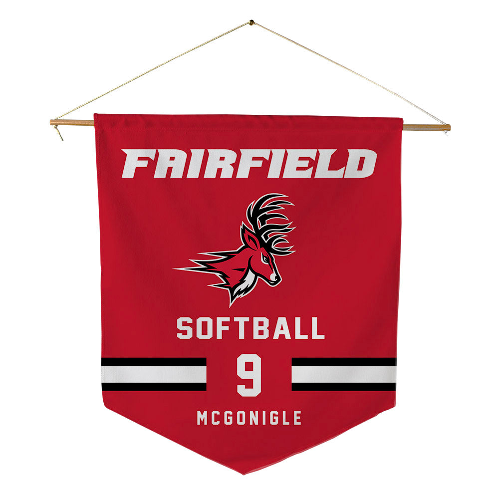 Fairfield - NCAA Softball : Quinn McGonigle - Pennant - 18" x 21"-0