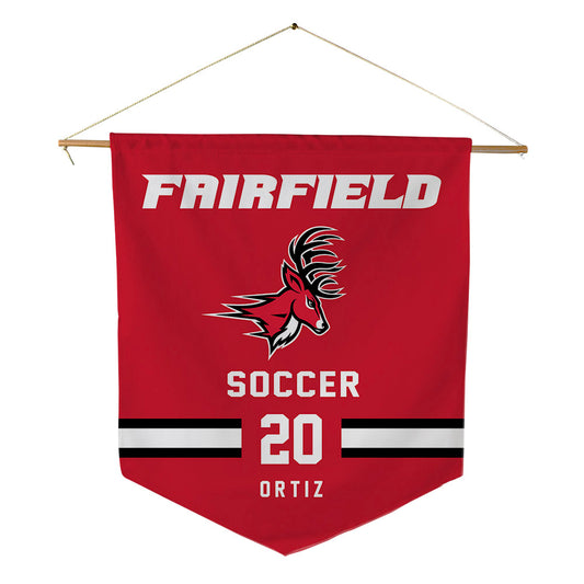 Fairfield - NCAA Men's Soccer : Cristian Ortiz - Pennant - 18" x 21"-0