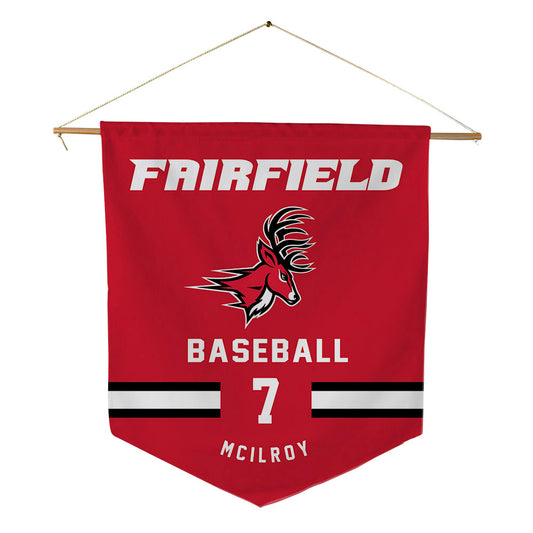 Fairfield - NCAA Baseball : Liam McIlroy - Pennant - 18" x 21"-0