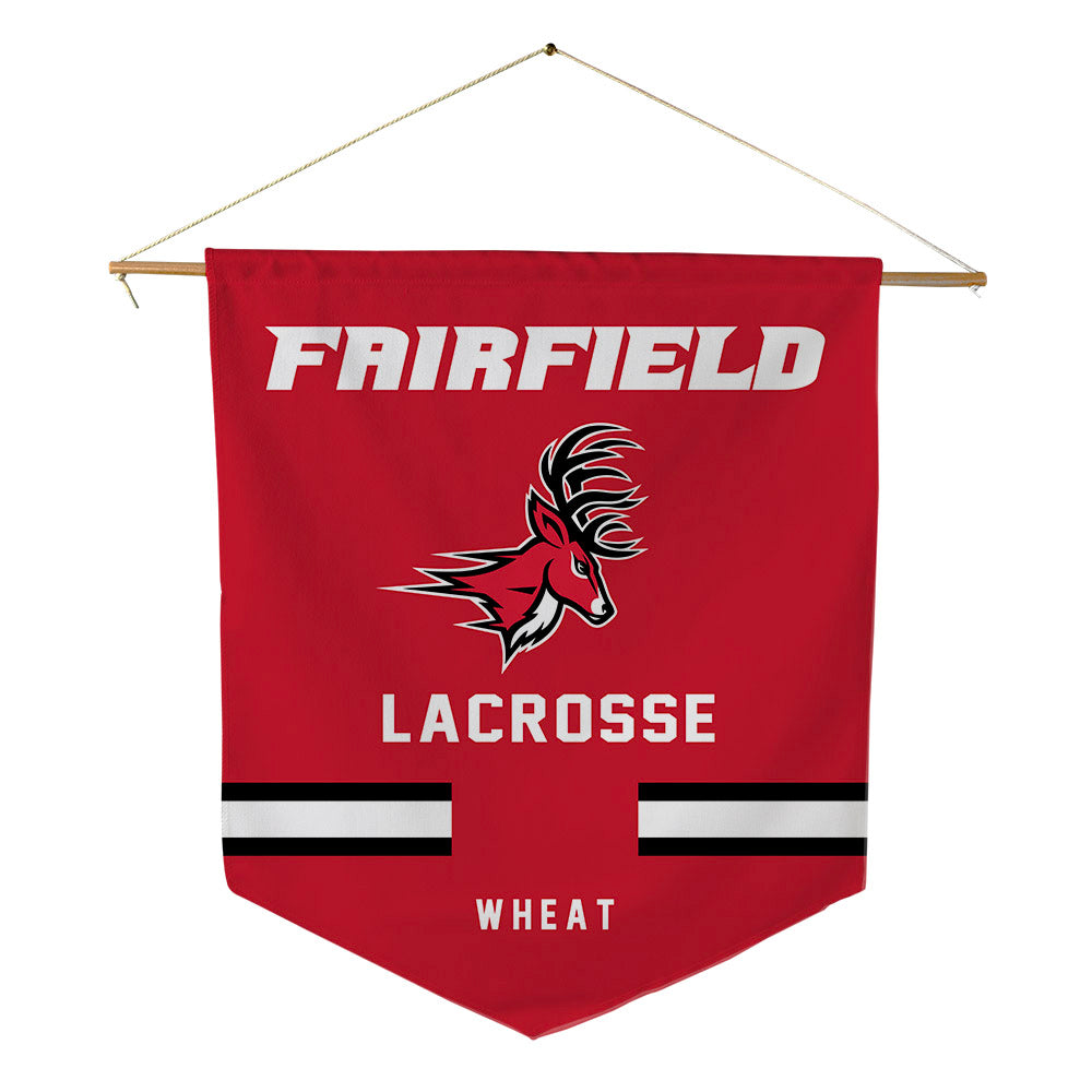 Fairfield - NCAA Men's Lacrosse : Jonathan Wheat - Pennant - 18" x 21"-0