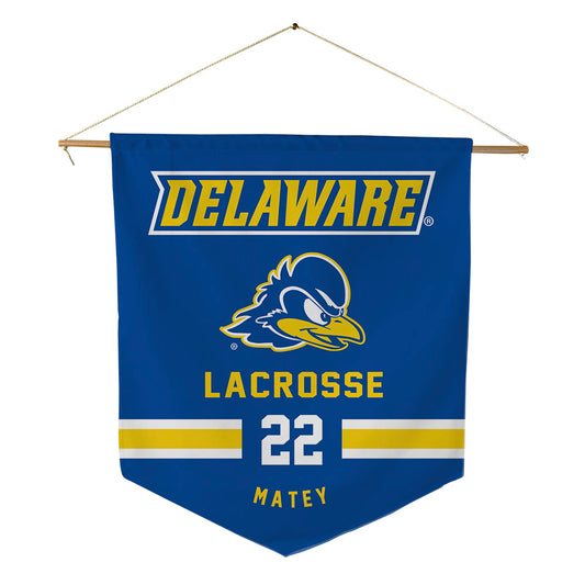 Delaware - NCAA Women's Lacrosse : Mary Matey - Pennant - 18" x 21"-0
