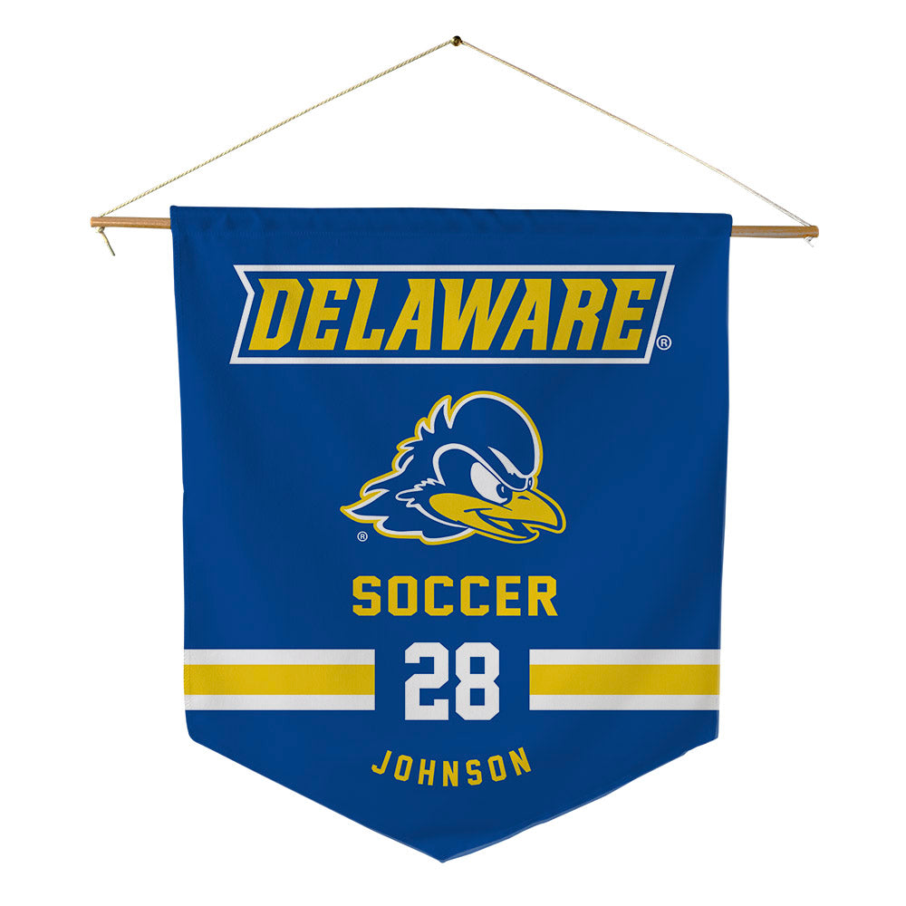 Delaware - NCAA Men's Soccer : Mikey Johnson - Pennant - 18" x 21"-0